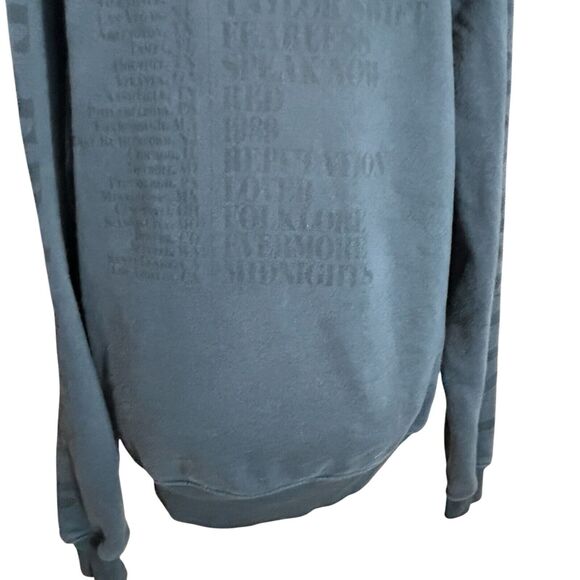 Taylor Swift The Eras Tour Official Hoodie Womens Small‎ Gray Black Swifties Fan - Picture 13 of 16